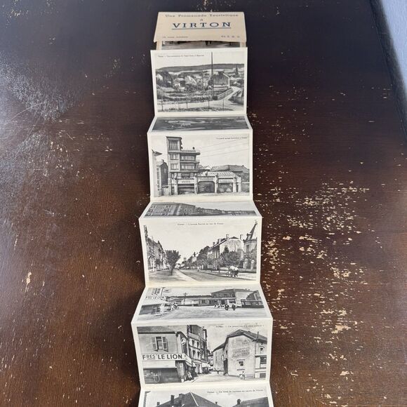 Virton Belgium 10 View Fold Out Tourist Postcards Bouvier Braffort St Mard Arlon - Picture 2 of 10